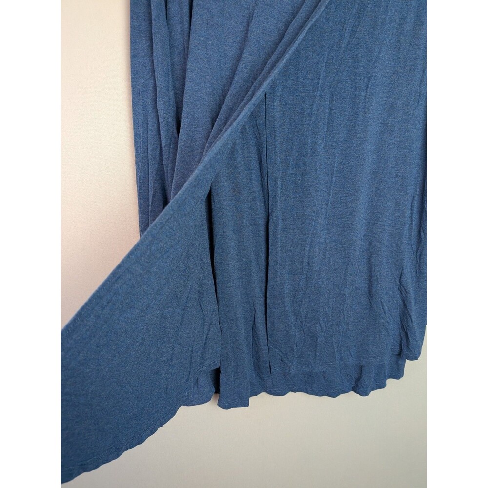Soft Surroundings Shirt Womens L Wrap Around Asymmetrical Cut Cowl Neck Tunic - Picture 5 of 12